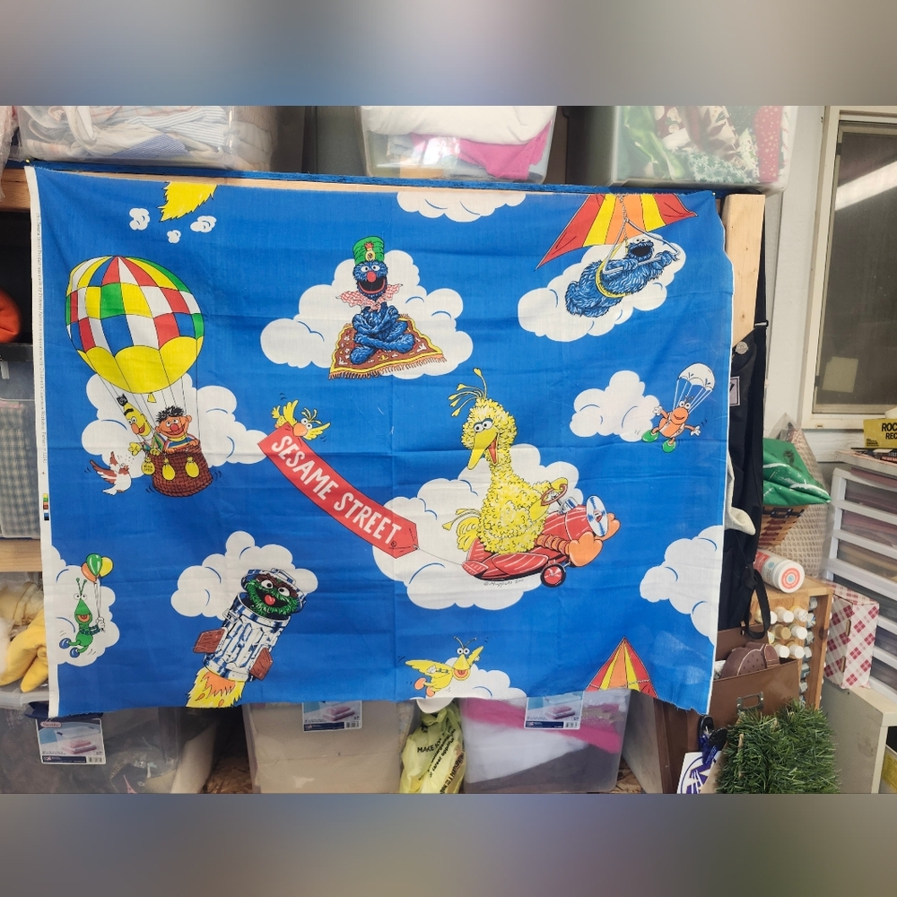 Vintage Sesame Street Fabric